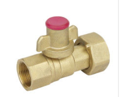 China Tipo de cobre amarillo válvula de la bola de flotador con la temperatura de trabajo -20℃~120℃ del contador del agua proveedor