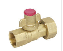 Tipo de cobre amarillo válvula de la bola de flotador con la temperatura de trabajo -20℃~120℃ del contador del agua