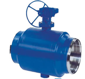 Color por completo soldado con autógena inoxidable del azul del cuerpo de la vávula de bola de acero del carbono industrial