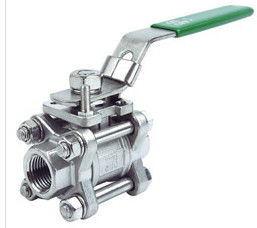 Acero inoxidable tres presión el 1/2” - 4" del interruptor 1000PSI de la vávula de bola del pedazo tamaño